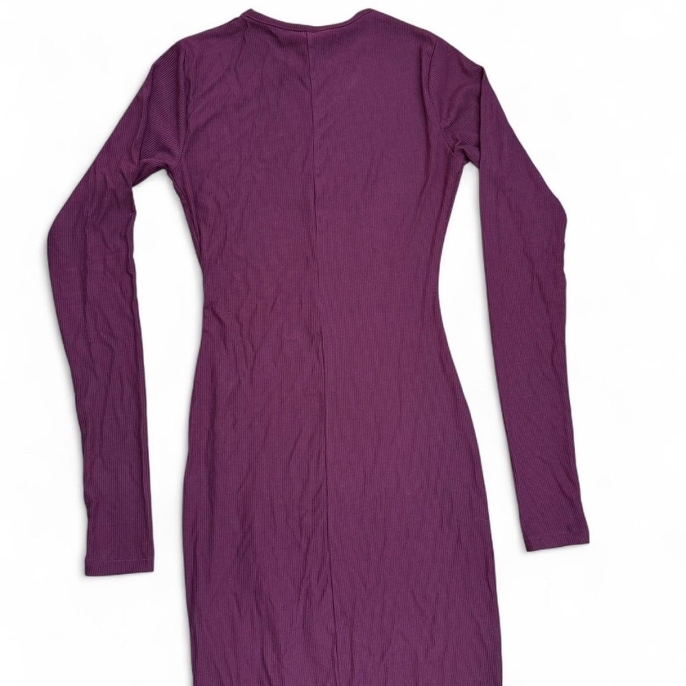 SKIM *NWT SOFT LOUNGE BOAT NECK LONG DRESS | COLOR: BORDEAUX | SIZE: S - Picture 7 of 8